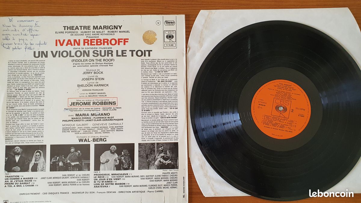 Lot de 4 Vinyls 33t - Top Opérettes / Le violon sur le toit / L'auberge du cheval blanc / Véronique (image 7)