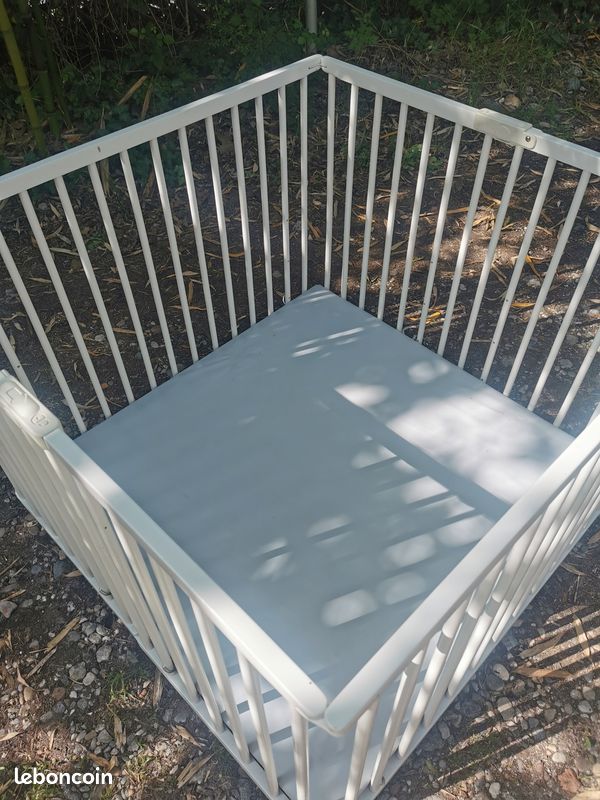 Parc bois pliant HEGOA Blanc (image 2)