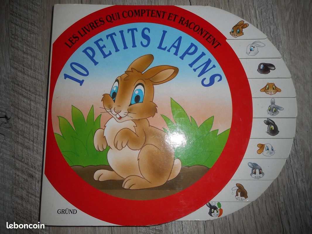 Livre pour compter jusqu'à 10 - 10 petits lapins (image 1)
