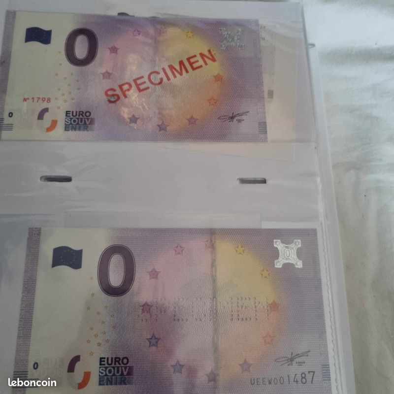 Lot De 7 Billets Souvenir 0 Euro Des Pays-Bas, Années 2019 à 2021, Non Circulés