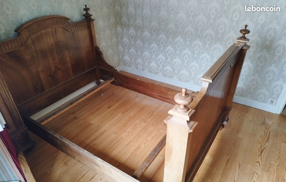 Lit ancien 120*185 rustique (image 1)