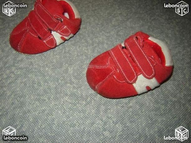 Basket avec des scratch couleur rouge pointure 17 (image 2)