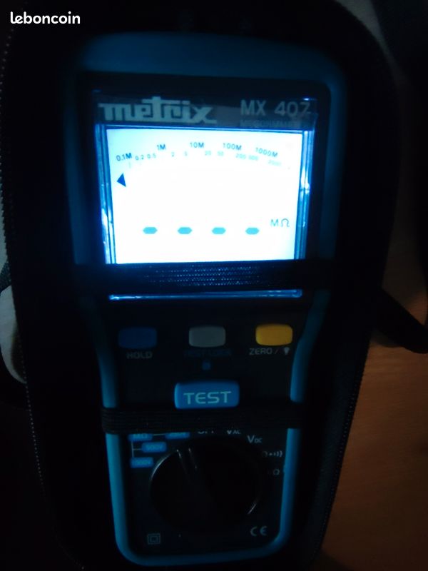 Contrôleur D'isolement Metrix MX 407 - Multimètre Portatif - Pour Pièces