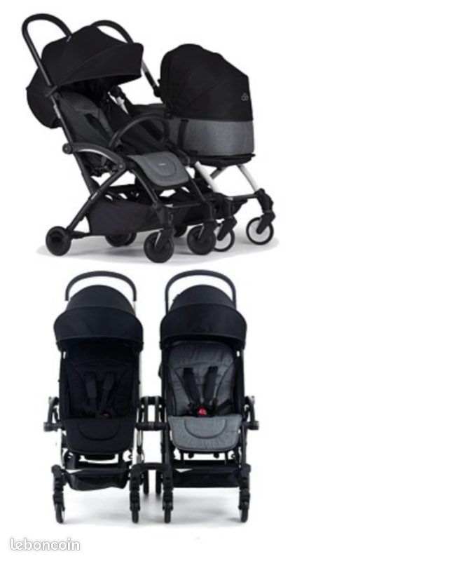 2 poussettes Bumprider Connect 2 noire - idéal pour des Jumeaux /twins (image 4)