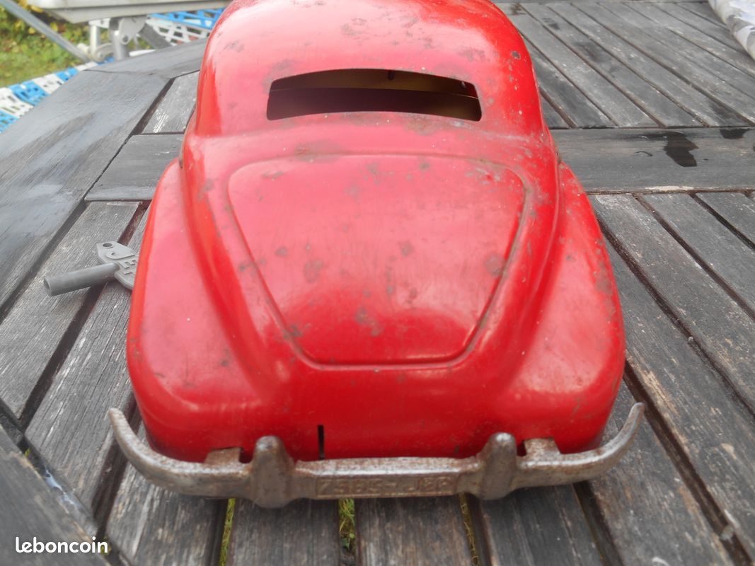 JOUET ANCIEN VOITURE De Course Mecanique En Tole Annees 30 Epoque Cr