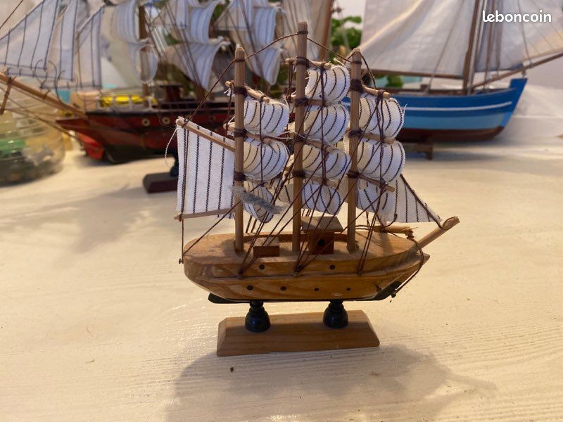 Kit Modèle Bateau Voilier En Bois 1:130 - 380x130x270mm, Bricolage Décoration
