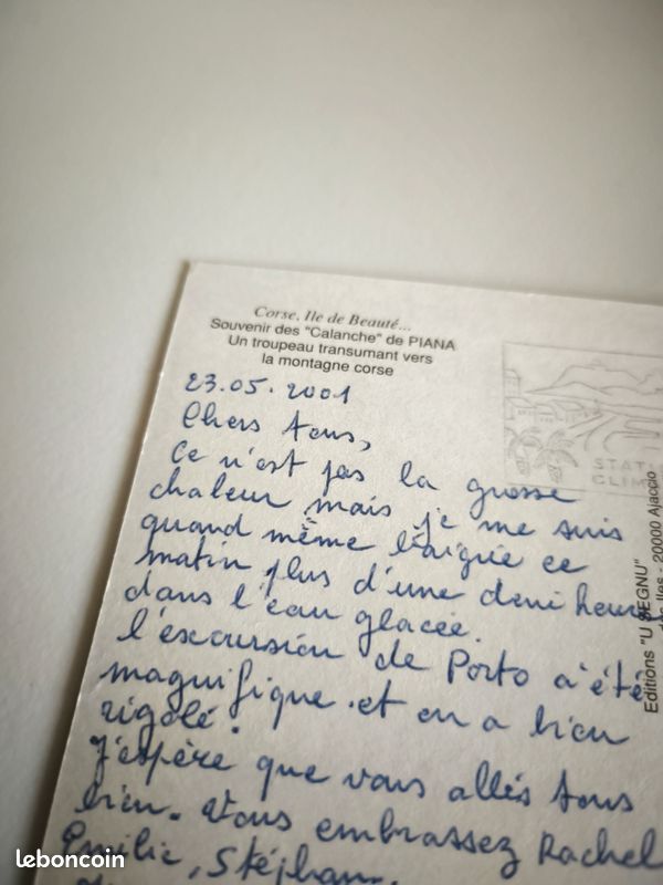 Carte postale troupeau aux calanches Corse (image 3)