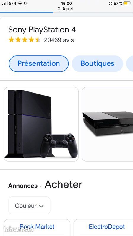 Recherche PlayStation 4 (image 1)