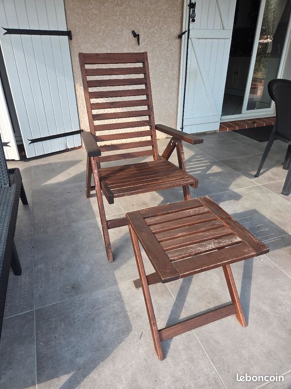 Fauteuil relax bois (image 1)