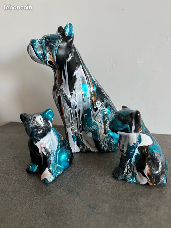 Boxer Dog Marble Statue Bust, ArtDog, DE UK Boxer Dog Marble Statue Bust, ArtDog, DE UK