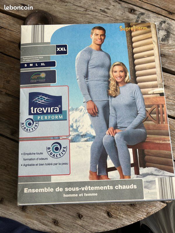 Ensemble de sous vêtement chaud homme et femme Vêtements