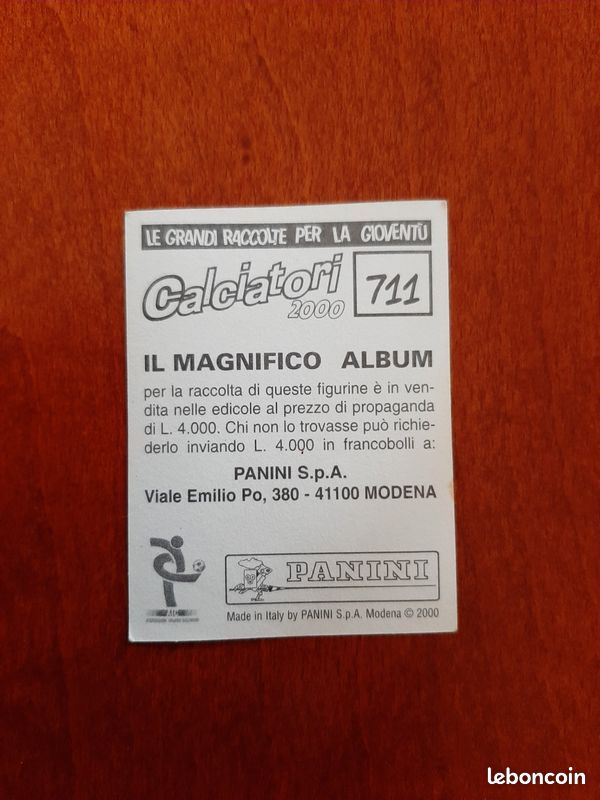 Squadra Marsala - Panini - Calciatori 1999-2000 (image 2)
