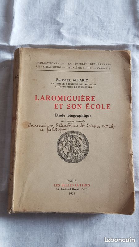 Laromiguiere & son ecole p. Alfaric 1929 (image 1)