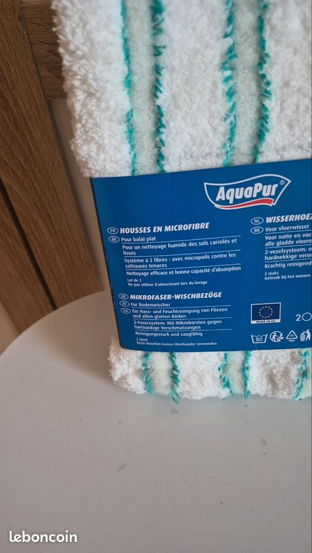 Housses de rechange AquaPur pour balai plat (image 2)