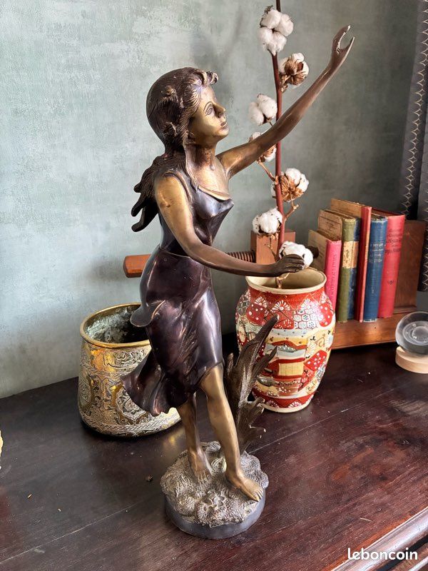 Statue femme en bronze art deco (image 2)