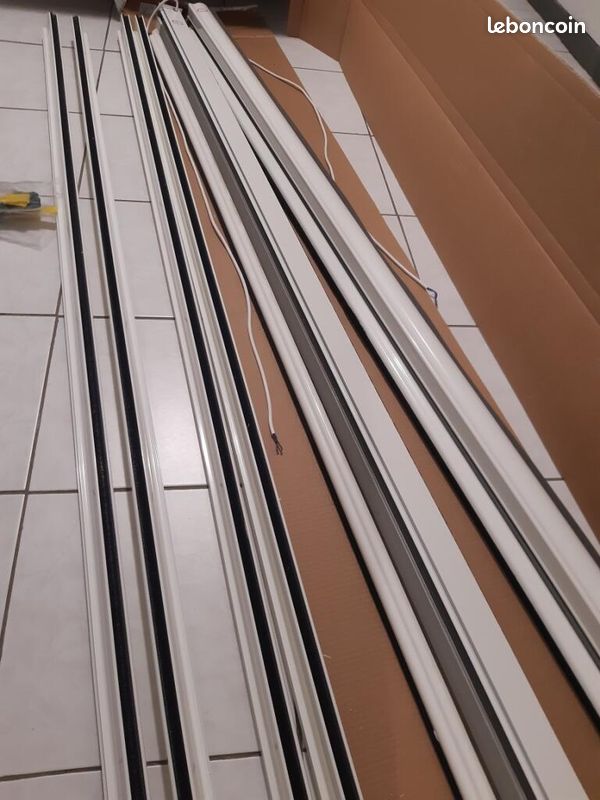 2 moustiquaires enroulables électriques pour portes fenêtres 2,08 m large x 2,140 m haut SOMFY (image 2)