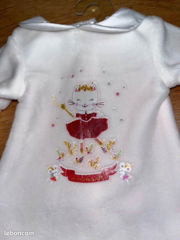 Pyjama De Noël Sergent Major – Velours Rouge – Taille 8 Ans – Garçon – Très Bon état