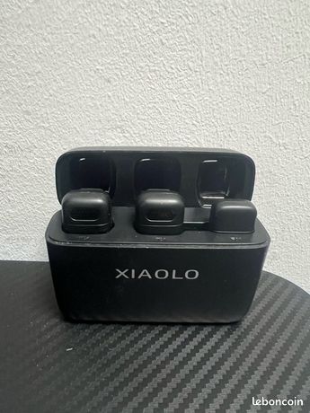 XIAOLO Micro Cravate Sans Fil Pour IPhone - Microphone à Pince Réduction Bruit Pour Vlogs, YouTube Et Interviews