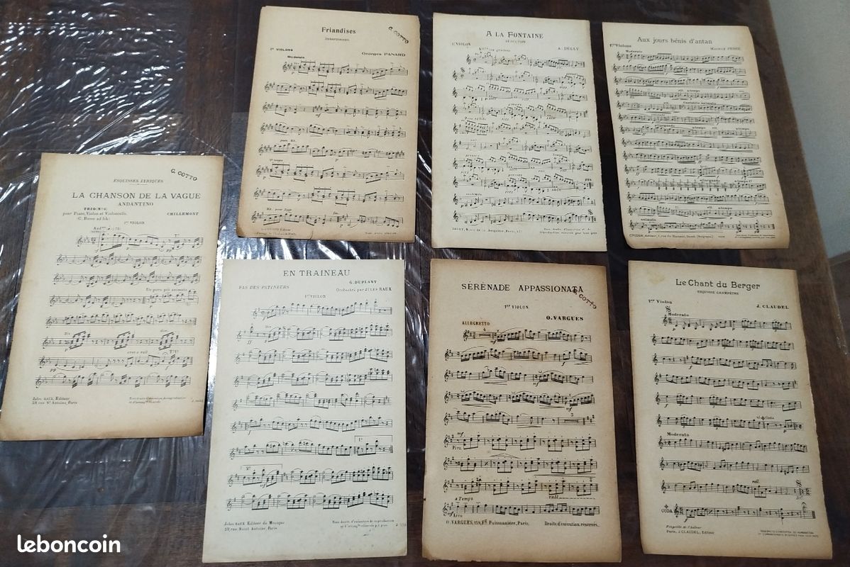 Lot de 92 anciennes partitions de musique (image 10)
