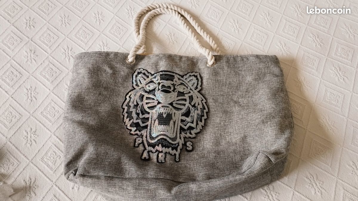 Grand sac cabas en toile Neuf (image 1)