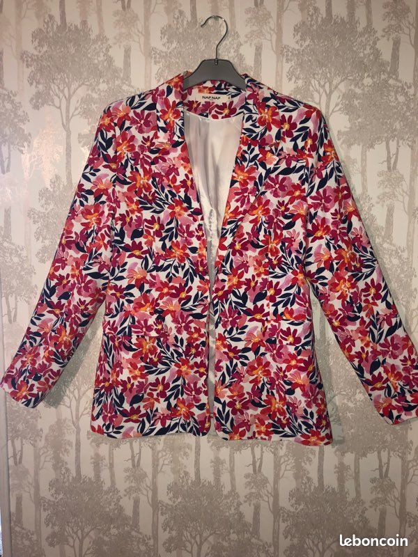 Veste Tailleur Blouse ImprimÃ© Fleuri Veste ImprimÃ© Fleuri Femme