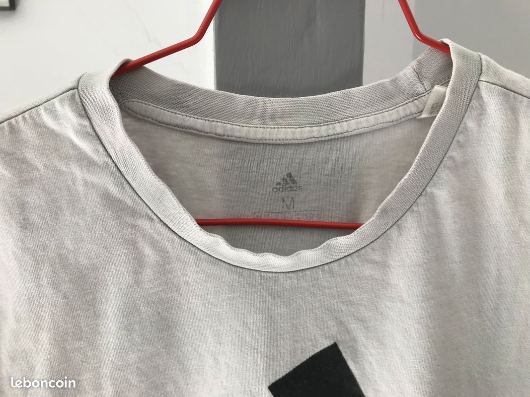 T shirt blanc Adidas taille M (image 2)