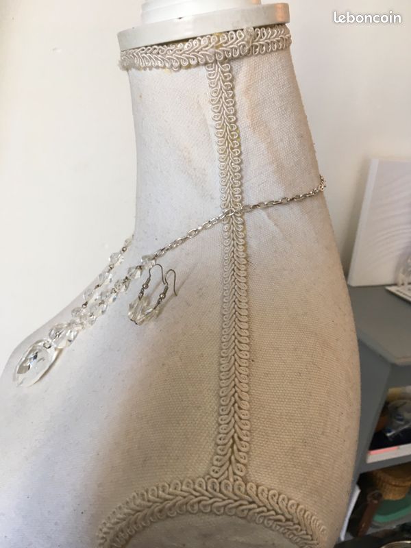 Collier Et Boucles D'oreilles Femme - Transparent Ton Argent - Neuf Avec étiquettes