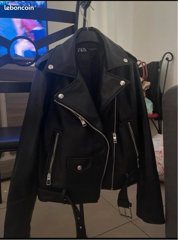 Veste en cuir zara Vêtements