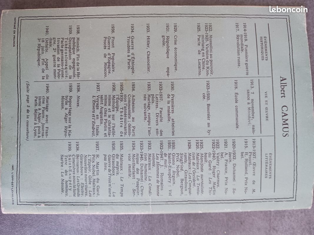 Albert camus pages choisies (image 2)