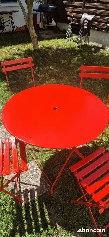 Table jardin + 4 chaises (image 5)