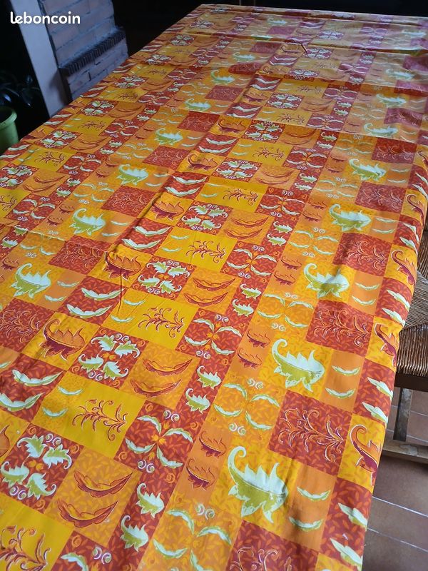 Nappe rectangle 140x200 cm orange (image 1)