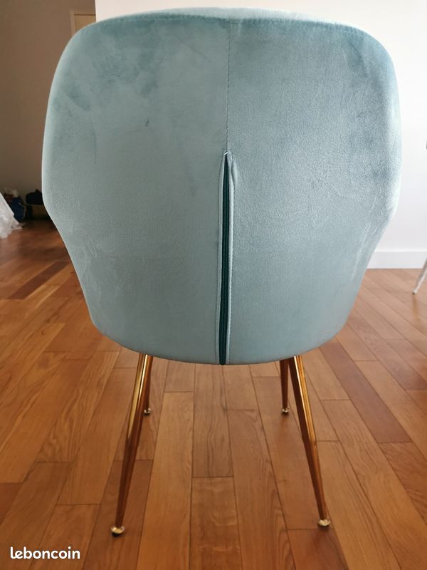 Chaise velours tendance (image 3)