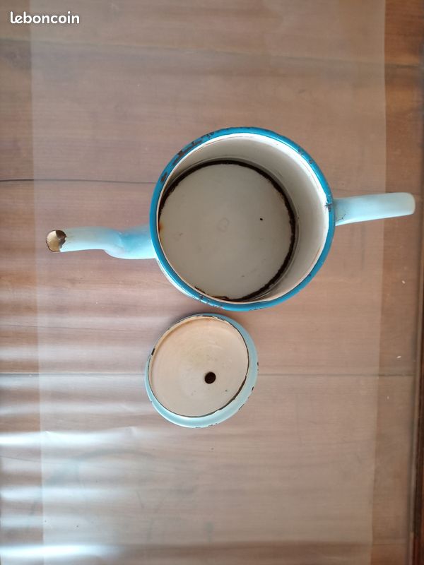 Cafetière ancienne bleue (image 5)