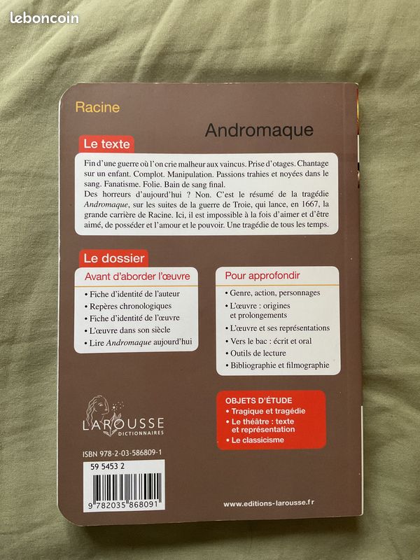 Livre « Andromaque » Racine (image 2)