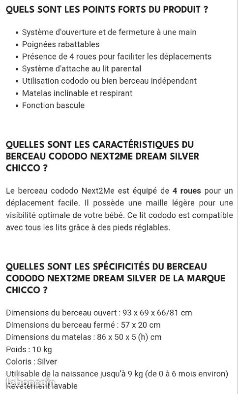 Lit cododo next 2 me Dream chicco (image 2)