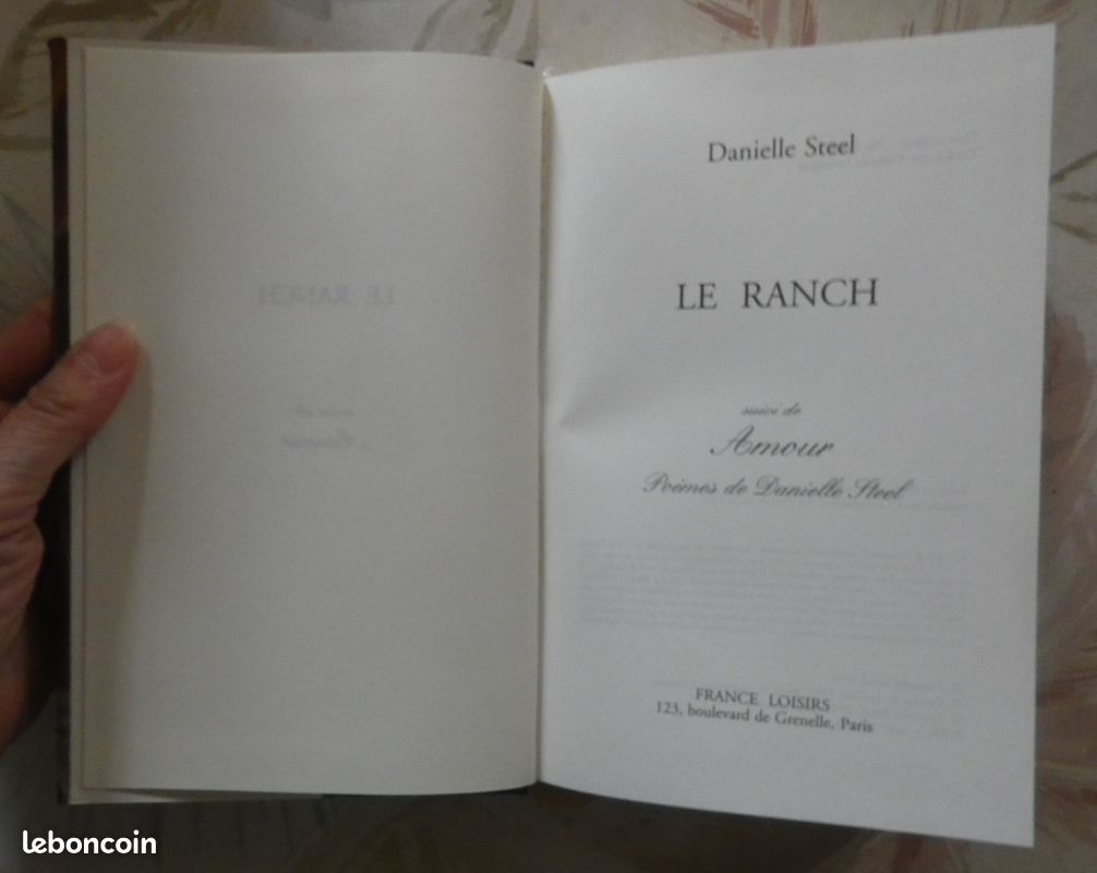 LE RANCH suivi de poèmes inédits de Danielle STEEL Ed. France Loisirs (image 5)