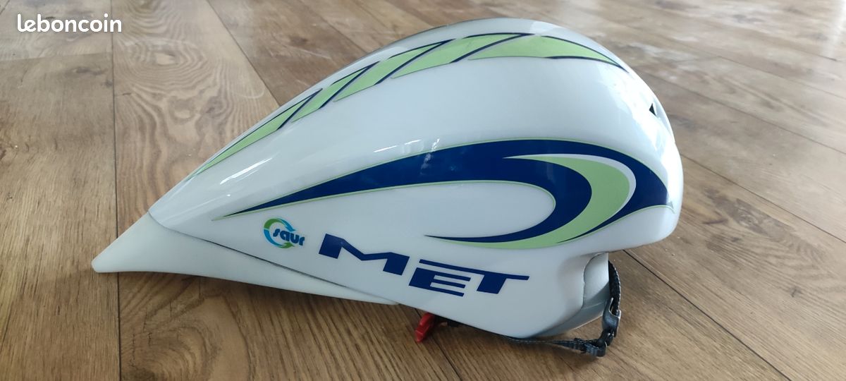 Casque vélo cycliste compétition profilé MET années 90 superbe (image 4)