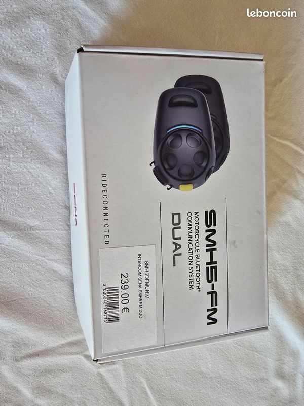 Intercom moto SENA SMH5-FM DUO – Kit 2 casques – Complet (image 1)