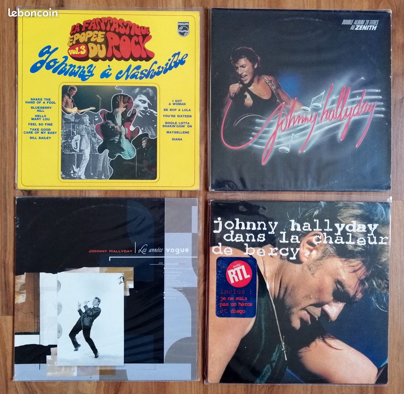 Disques vinyle 33t JOHNNY HALLYDAY (image 1)