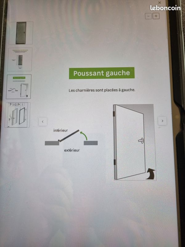Porte Service Acier H200 x l89 cm (image 5)
