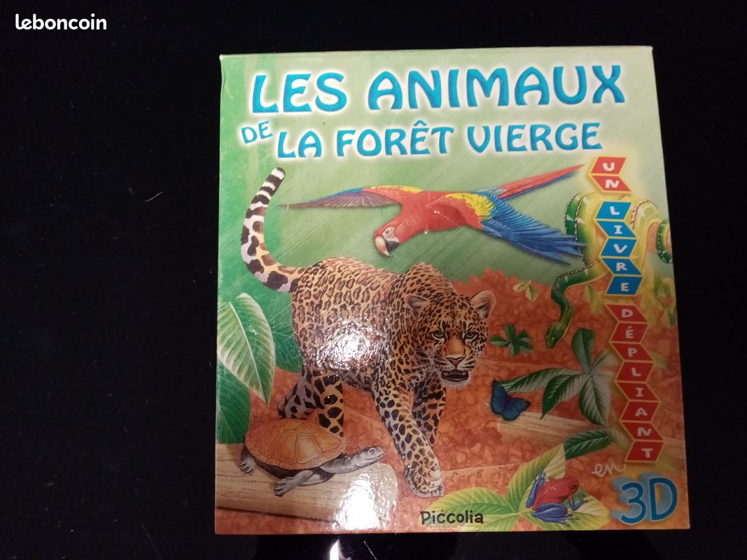 Livre 3D les animaux de la forêt vierge (image 1)