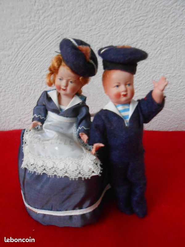 Couple de marins Marseillais vintage en boîte (image 6)