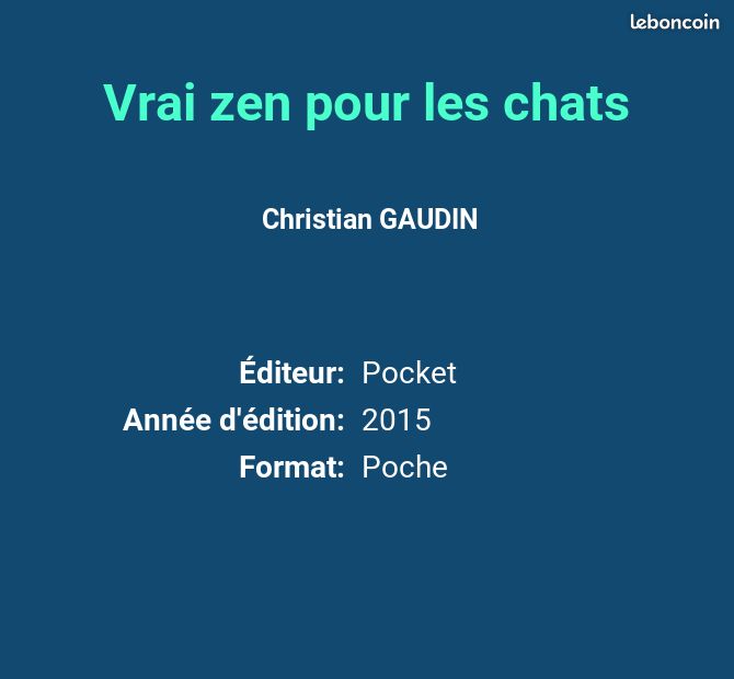 Vrai zen pour les chats - Christian GAUDIN (image 2)