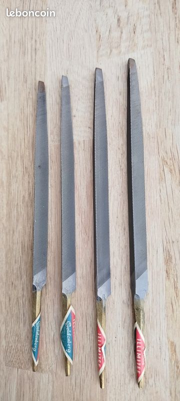 5 Limes Tiers-points GOLDENBERG Demi-douce N°3, Dans Leur Boîte D’origine, Bon état