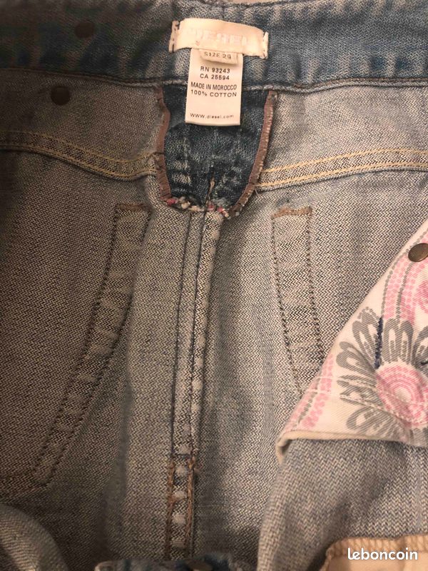 Mini jupe Diesel jeans clair (image 6)