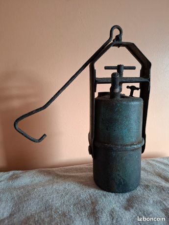 Ancienne Lampe De Mineur A Carbure Big Boy Old Miner's