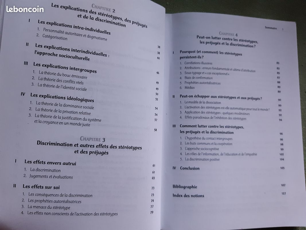 Livre Stéréotypes, préjugés et discriminations (image 2)