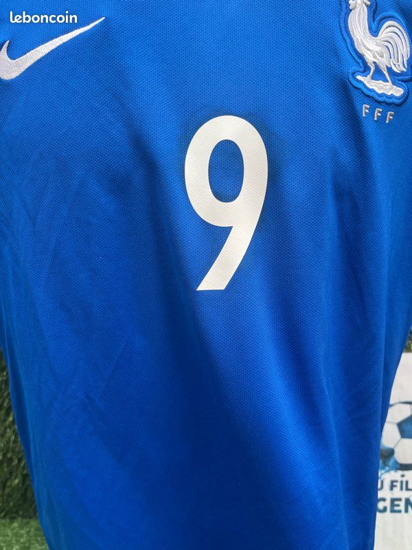 Porte-clés Maillot Giroud – PVC Officiel, 44x40,5mm – Bleu Unisexe, Fan De Foot