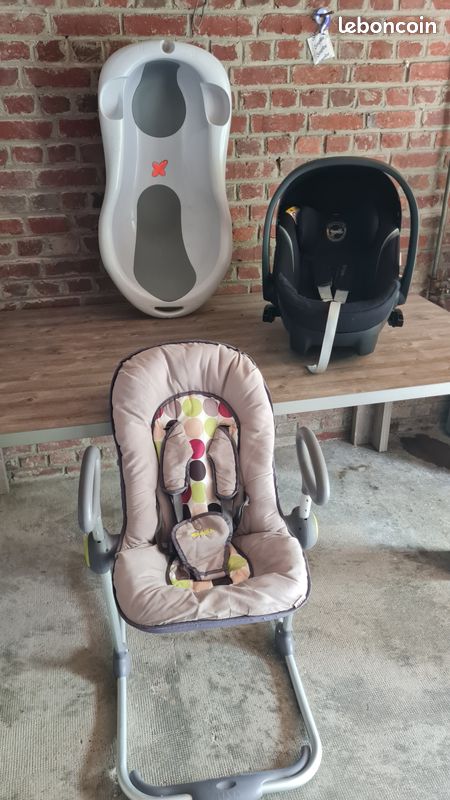 Cosy cybex, transat beaba, baignoire tigex (image 1)