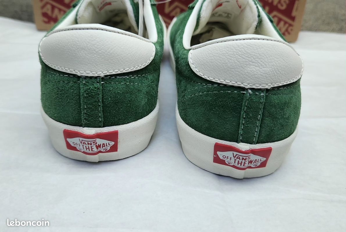 Baskets mixtes Vans sport low vert et blanc taille 38 neuves (image 6)
